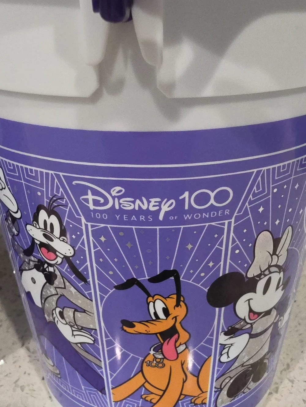 Disney 100 Years Of Wonder Anniversary, Two Popcorn Buckets, Disneyland Limited